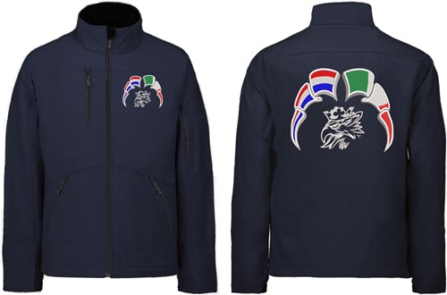 Softshell jas Scania Svempa met wimpels Nederland - Italie-3