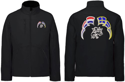 Softshell jas Svempa met wimpels Nederland - Zweden
