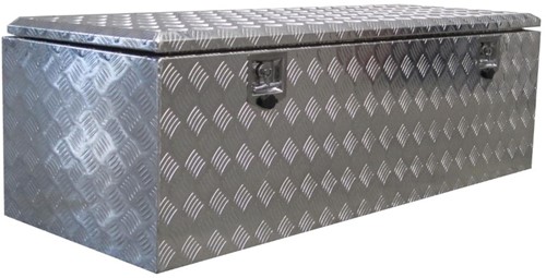Box aus Aluminium-Riffelblech - 1500x560x470