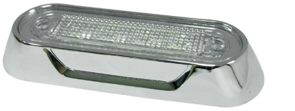 LED-Oberflächenmontage 4 LEDs, orangefarbenes Chromgehäuse