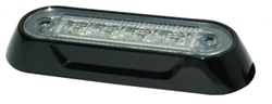 LED-Aufputzmontage 4 LEDs Weiß-Schwarz-Gehäuse