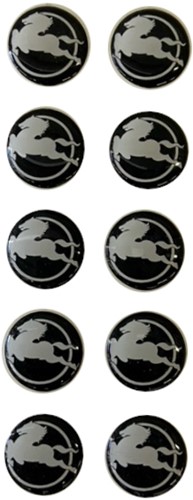 Wheel Nut Cap Stickers Iveco - horse