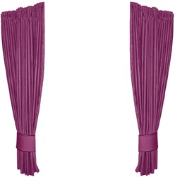 Set Zijgordijnen Alcantara Paars 0023