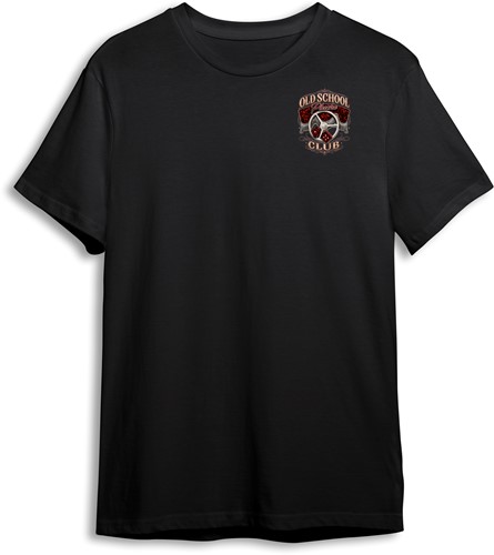 T-shirt Old School Pluche Club rood-2