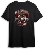 T-shirt Old School Pluche Club rood