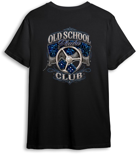 T-shirt Old School Pluche Club blau