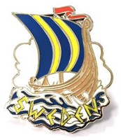 Pin Viking boot Sweden