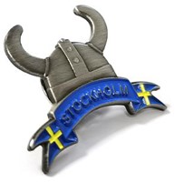 Pin Viking Helmet Stockholm