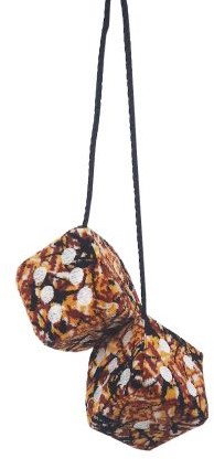 Würfel dänisch Plüsch Gelb