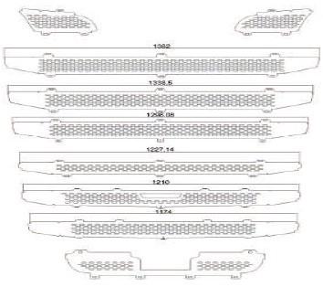 Stainless Steel Grill Scania R2 Series with sensors