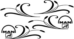 Raamdecoratie "MAN" - Meerdere kleuren