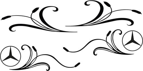 Raamdecoratie "Mercedes" - Meerdere kleuren
