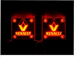 Set van 2 Lichtbakjes Renault Plexiglas