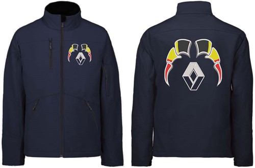 Softshell jas Renault Embleem met wimpels België-3