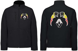 Softshelljacke Renault Emblem mit Wimpel Belgien