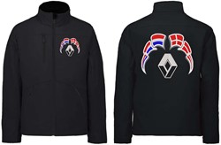 Softshell jacket Renault Emblem with flags Netherlands - Denmark