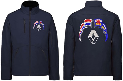 Softshelljacke Renault Emblem mit Wimpel Niederlande - Limburg-3