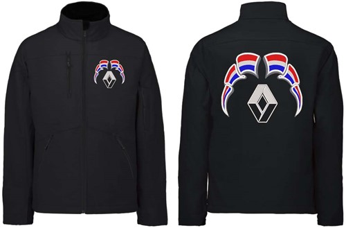 Softshell jacket Renault Emblem with flags Netherlands