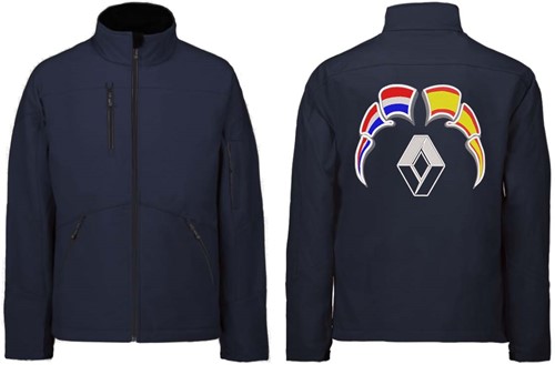 Softshell jacket Renault Emblem with flags Netherlands - Spain-3