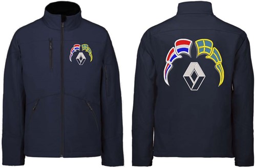 Softshelljacke Renault Emblem mit Wimpel Niederlande - Schweden-3