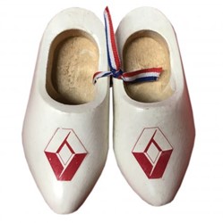 Renault klompjes - wit rood