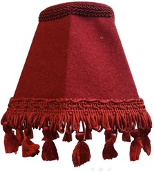 Dashboardlamp rond rood met donkerrode flossen