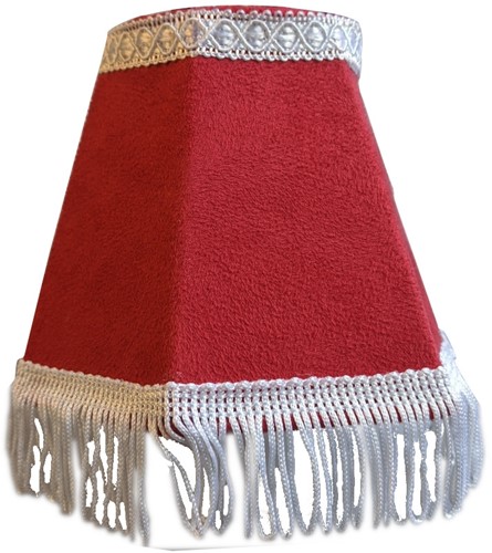 Armaturenbrettlampe rund rot mit weißer Zahnseide