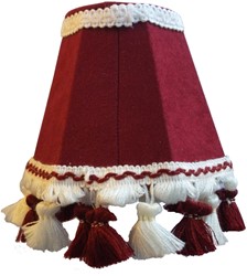 Dashboardlamp rond rood met witte/rode flossen