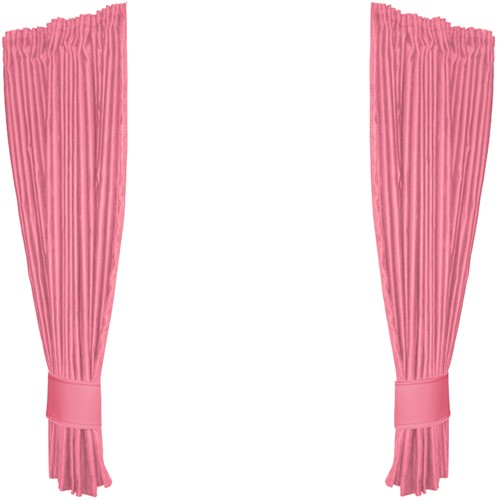 Set Side Curtains Alcantara Pink 0029