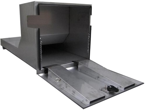 Pallet truck box - stainless steel - 670x1580x680-3