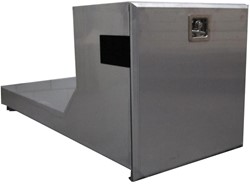 Pompwagen kist -  RVS - 670x1580x680