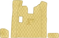 Engine cover Scania stitched Beige