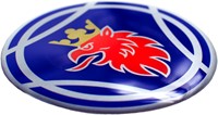 Hub sticker Blue with red griffin round-3