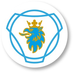 Sticker round - Scania Blue