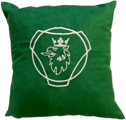 Cushion green Scania white
