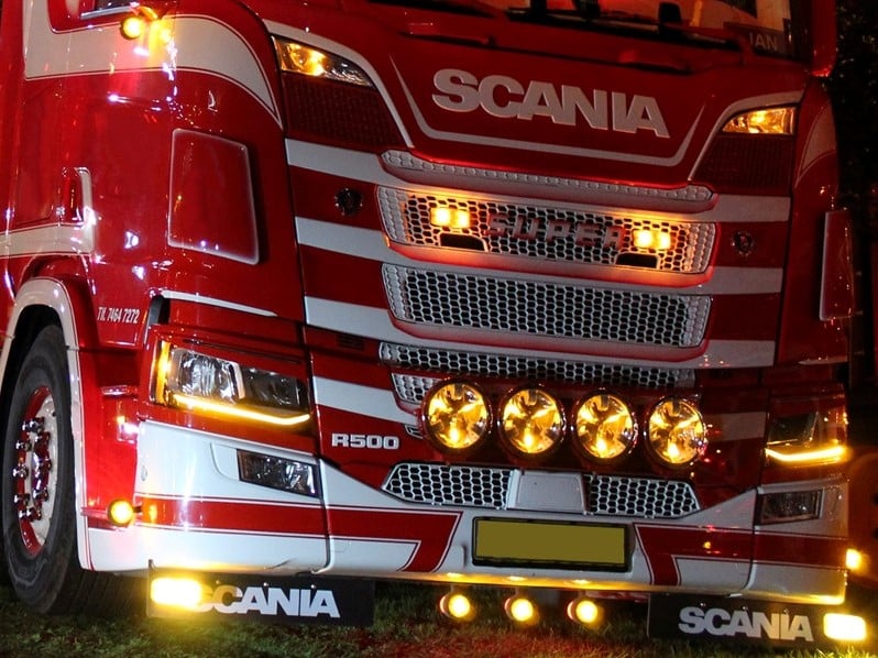 Scania Next Gen S & R of 2016 LED headlights DRL conversion kit