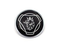 Aluminium-Emblem SCANIA VABIS - Schwarz