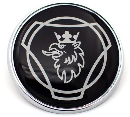 Emblem runder Scania mit schwarzem Greif