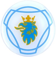 Nabenaufkleber Scania blau