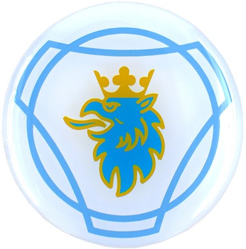 Nabenaufkleber Scania blau