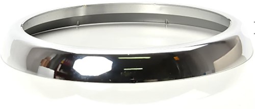 Inbouwset Chroom Ø140mm geschikt voor LED achterlicht helder 12/24V