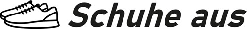 Aufkleber "Schuhe aus“ (2er-Set) – Mehrfarbig