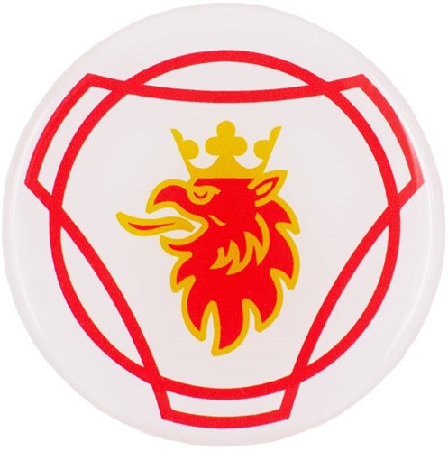 Nabenaufkleber Scania rot