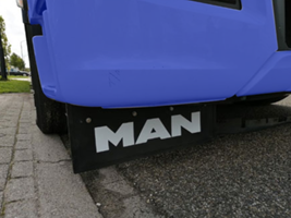 Set Spatlappen wit Volvo rood Truck Accessoires
