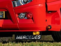 Set of Stainless steel Mounting Brackets for Mudflaps Mercedes Actros MP4/MP5