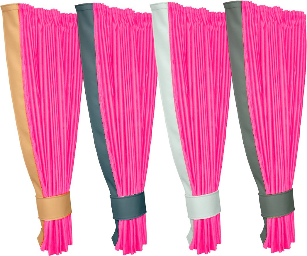 Set Seitenvorhänge Pink