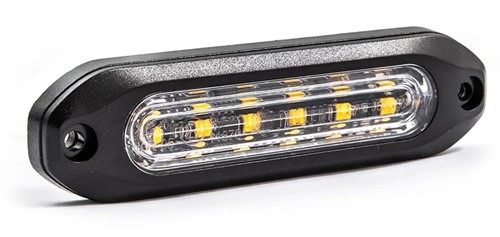 Flitser 6 LEDs oranje R65 12/24V