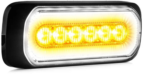 Flash R65 LED 6 LEDs + Halo-Ring bernstein/weiß 12-24