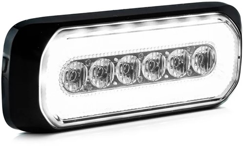 Flash R65 LED 6 LEDs + Halo-Ring bernstein/weiß 12-24-2