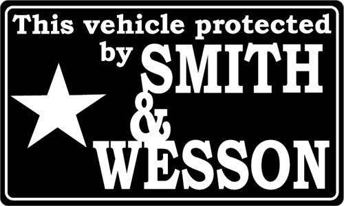 Protected by Smith & Wesson bord